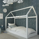 Hickory Platform Top House Single Bed by Lavishway | Wooden Beds-35489