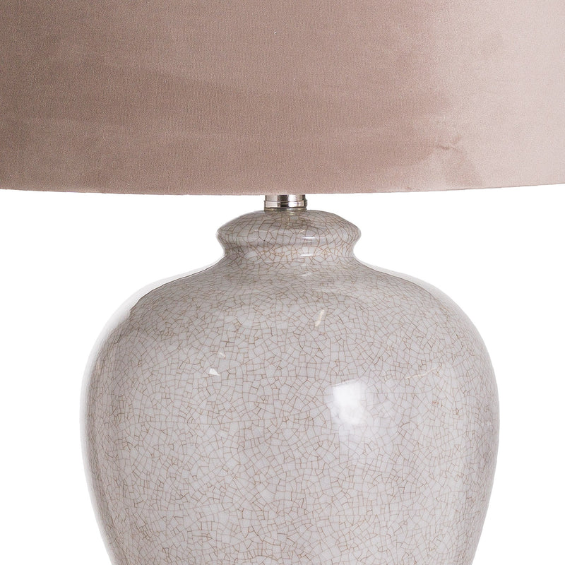 Hadley Ceramic Natural Shade Table Lamp by Lavishway | Table Lamps-26560