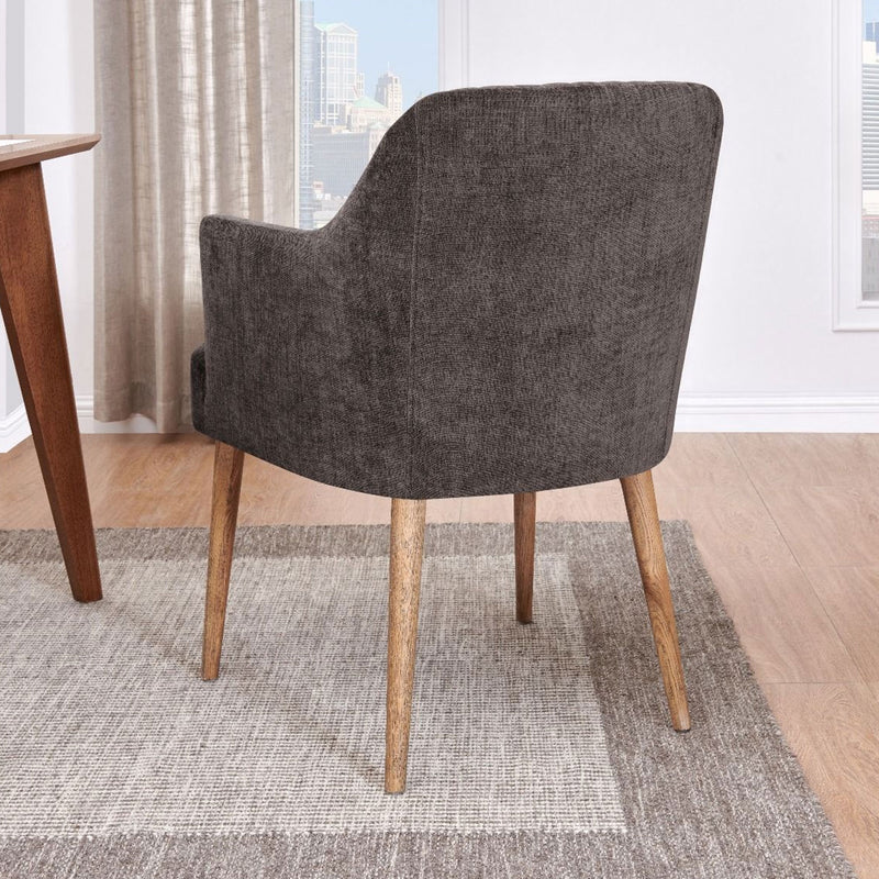 Halifax Grey Fabric Upholstered Tub Chair by Lavishway | Tub Chairs-25220