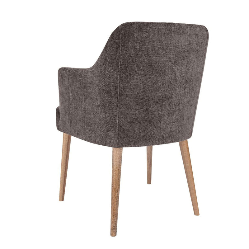Halifax Grey Fabric Upholstered Tub Chair by Lavishway | Tub Chairs-25224