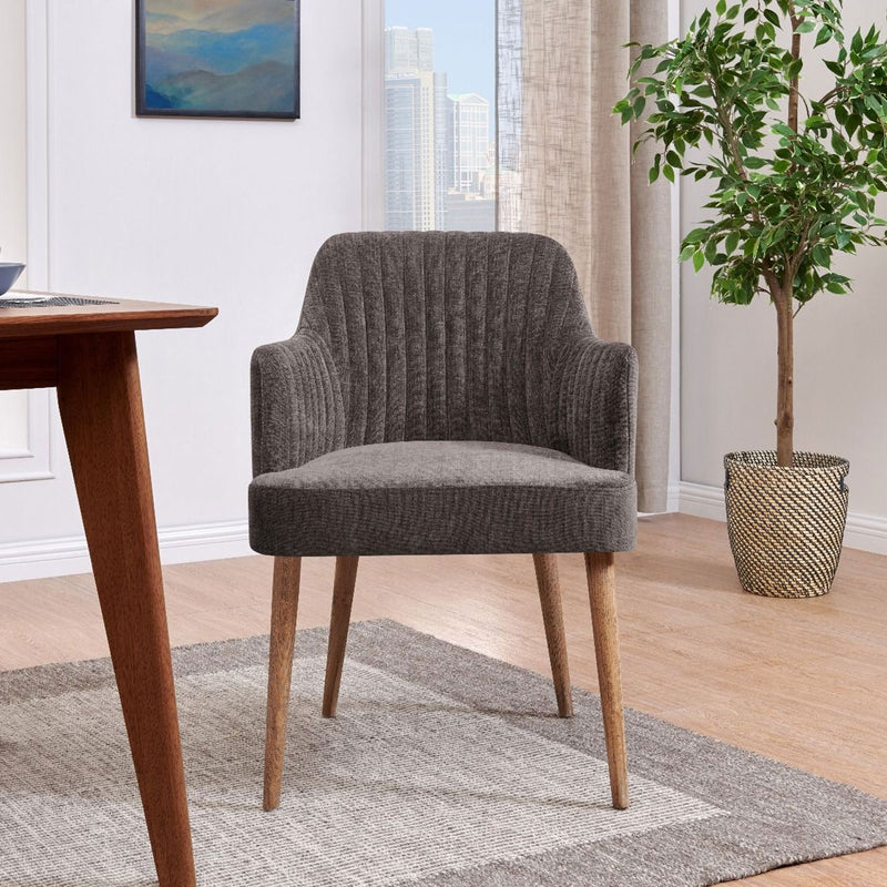 Halifax Grey Fabric Upholstered Tub Chair by Lavishway | Tub Chairs-25219