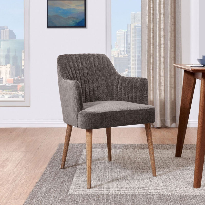 Halifax Grey Fabric Upholstered Tub Chair by Lavishway | Tub Chairs-25218