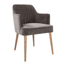 Halifax Grey Fabric Upholstered Tub Chair by Lavishway | Tub Chairs-25223