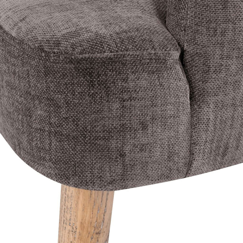 Halifax Grey Fabric Upholstered Tub Chair by Lavishway | Tub Chairs-25226
