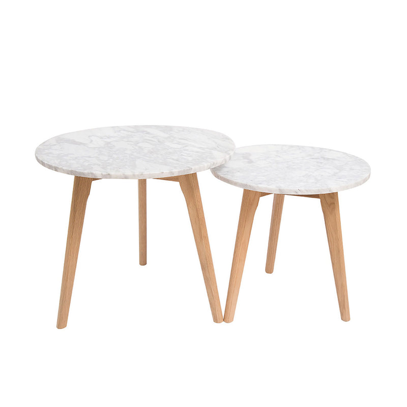 Harlow Marble Top Nest of 2 Tables by Lavishway | Nest of Tables-28518