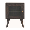 Swindon Ash Black Havana Bedside Table by Lavishway | Bedside Tables-59370