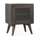 Swindon Ash Black Havana Bedside Table by Lavishway | Bedside Tables-59369