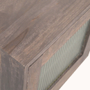 Swindon Ash Black Havana Bedside Table by Lavishway | Bedside Tables-59375