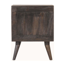 Swindon Ash Black Havana Bedside Table by Lavishway | Bedside Tables-59371
