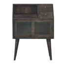 Swindon Ash Black Mini Cabinet by Lavishway | Hallway Cabinets-59347