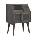 Swindon Ash Black Mini Cabinet by Lavishway | Hallway Cabinets-59346