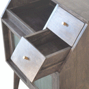 Swindon Ash Black Mini Cabinet by Lavishway | Hallway Cabinets-59352