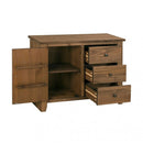 Havana Pine 1 Door 3 Drawers Small Sideboard by Lavishway | Sideboards-32669