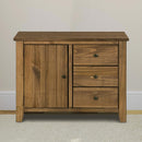 Havana Pine 1 Door 3 Drawers Small Sideboard by Lavishway | Sideboards-32668