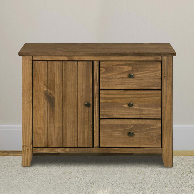 Havana Pine 1 Door 3 Drawers Small Sideboard by Lavishway | Sideboards-32668