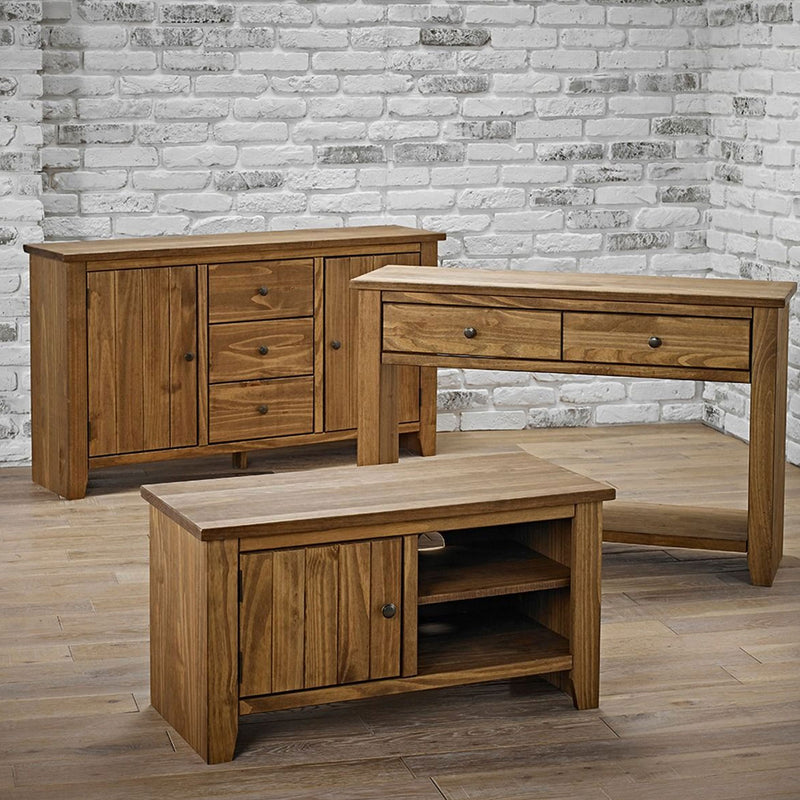 Havana Pine 2 Doors 3 Drawers Large Sideboard by Lavishway | Sideboards-32680