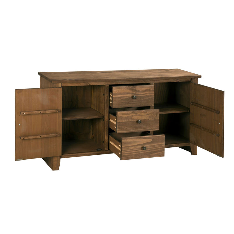 Havana Pine 2 Doors 3 Drawers Large Sideboard by Lavishway | Sideboards-32675