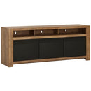Havana Modern Oak & Black Wooden TV Unit by Lavishway | TV Units Cabinets-44142
