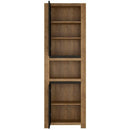 Havana Tall Cupboard - Oak and Black by Lavishway | Cupboards & Cabinets-44149