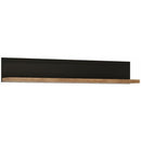 Havana Wall Shelf - Oak and Black by Lavishway | Book Shelves and Cabinets-44138