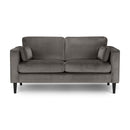 Hayward Grey Velvet 2 Seater Sofa by Lavishway | Velvet Sofa-20187
