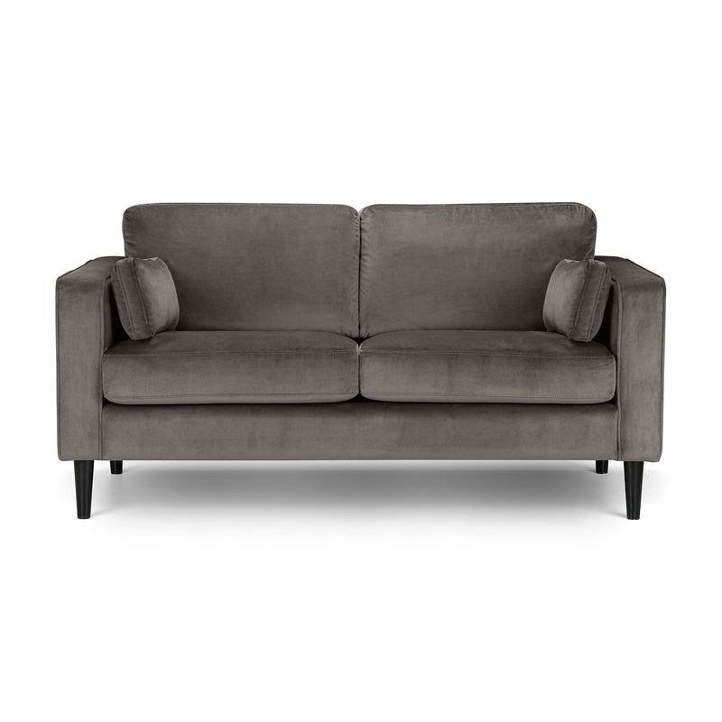 Hayward Grey Velvet 2 Seater Sofa by Lavishway | Velvet Sofa-20187