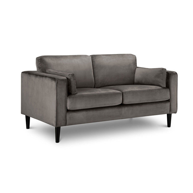Hayward Grey Velvet 2 Seater Sofa by Lavishway | Velvet Sofa-20186