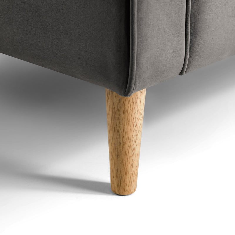 Hayward Grey Velvet 2 Seater Sofa by Lavishway | Velvet Sofa-20188