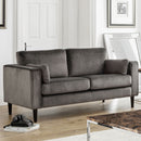 Hayward Grey Velvet 2 Seater Sofa by Lavishway | Velvet Sofa-20185