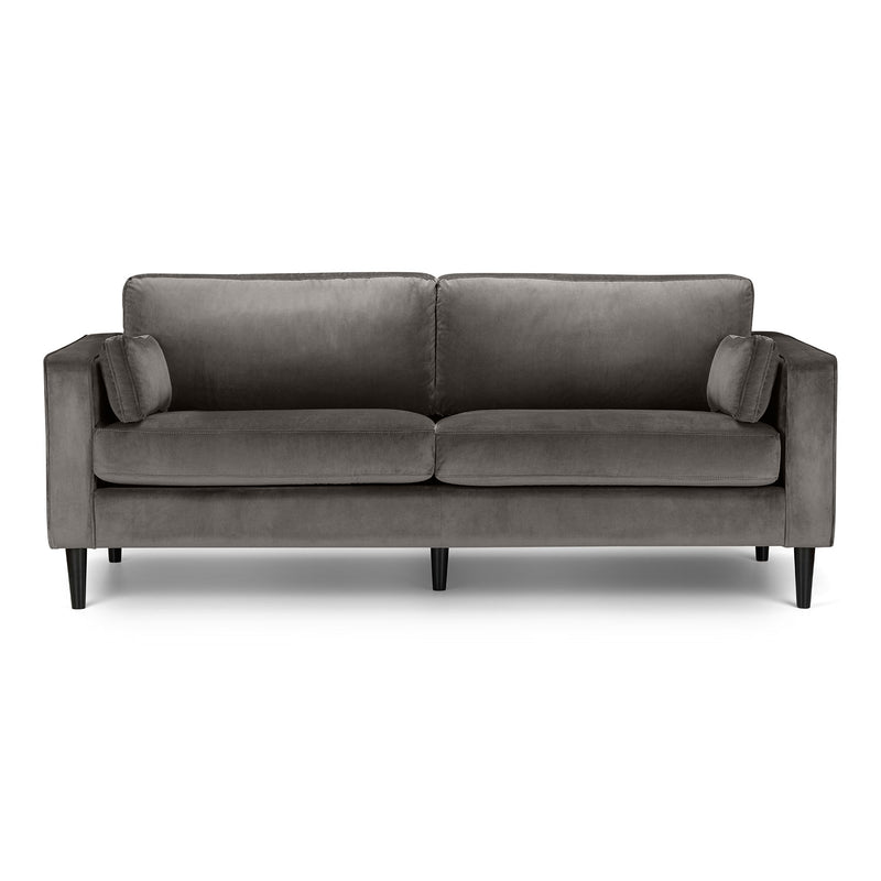 Hayward Grey Velvet 3 Seater Sofa by Lavishway | Velvet Sofa-20190