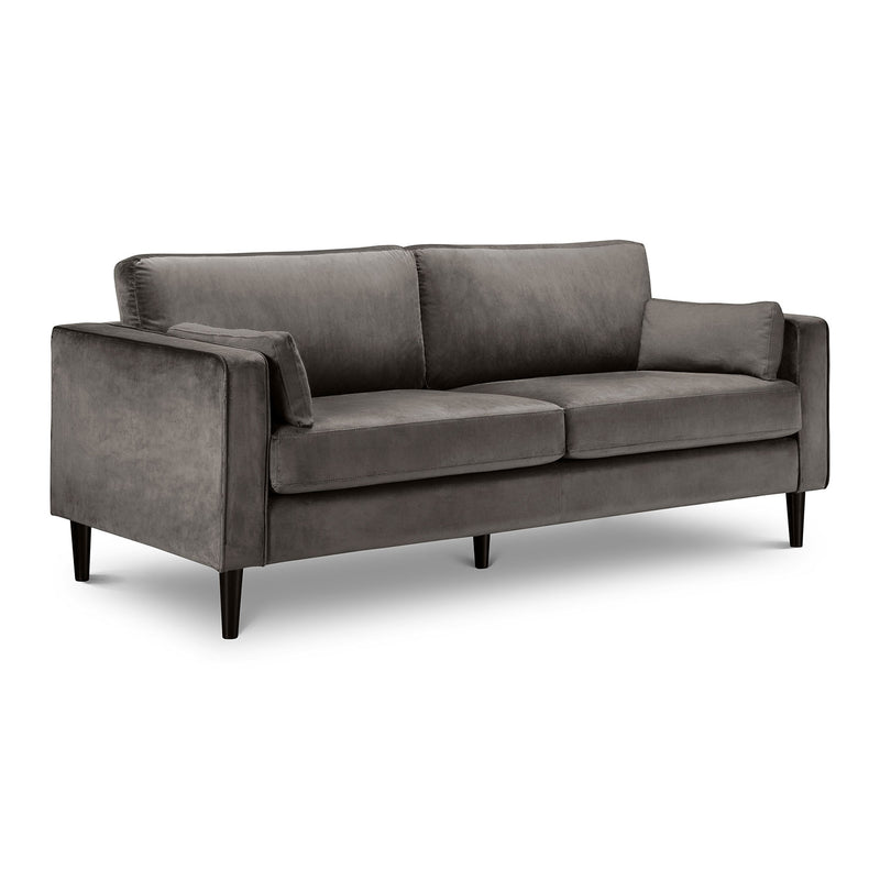 Hayward Grey Velvet 3 Seater Sofa by Lavishway | Velvet Sofa-20189