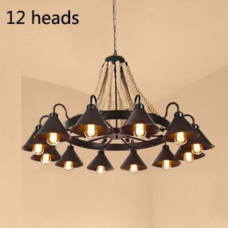 Vintage Retro Black Iron Pendant Light by Lavishway | Pendant Lighting-50394