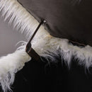 Heavy Shag Faux Sheepskin Ottoman by Lavishway | Benches & Storage Benches-25414