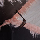 Heavy Shag Faux Sheepskin Ottoman by Lavishway | Benches & Storage Benches-25410