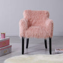 Heavy Shag Faux Sheepskin Tub Chair by Lavishway | Tub Chairs-25383