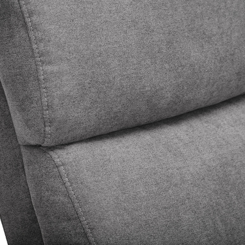 Helena Charcoal Grey Fabric Recline Chair by Lavishway | Recliner Sofa-20184