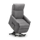 Helena Charcoal Grey Fabric Recline Chair by Lavishway | Recliner Sofa-20181