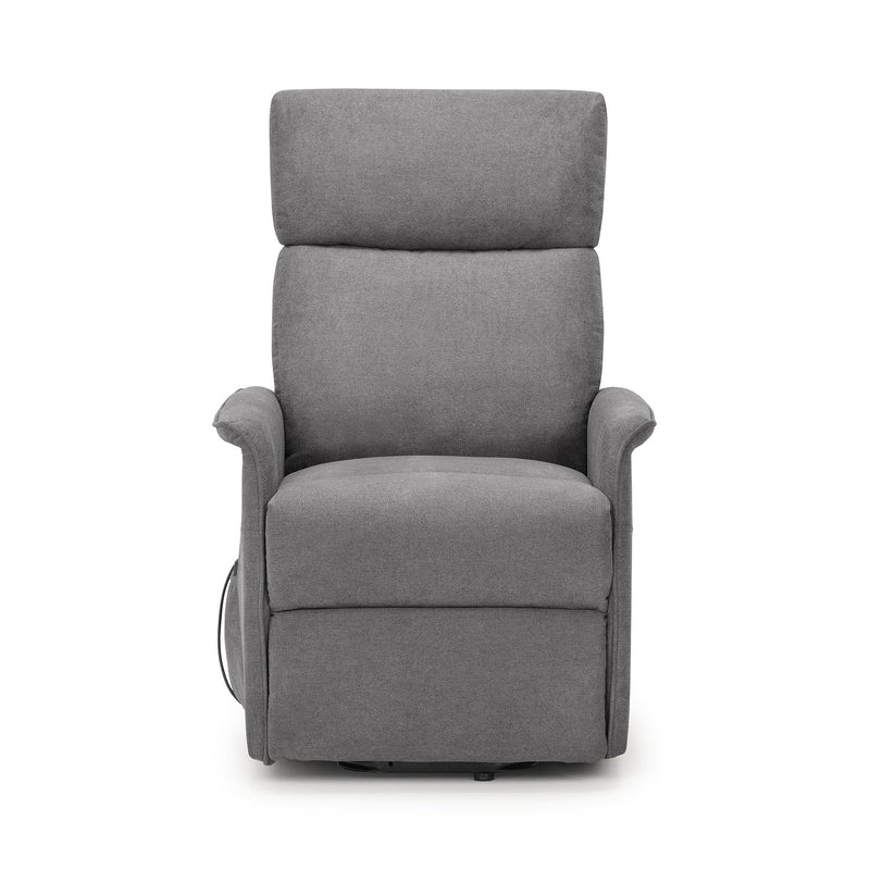 Helena Charcoal Grey Fabric Recline Chair by Lavishway | Recliner Sofa-20182