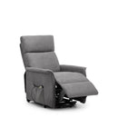 Helena Charcoal Grey Fabric Recline Chair by Lavishway | Recliner Sofa-20180