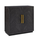 Hercules 2 Door Black Classy Chest of Drawers by Lavishway | Chest Of Drawers-25348
