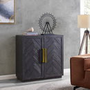 Hercules 2 Door Black Classy Chest of Drawers by Lavishway | Chest Of Drawers-25346