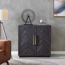 Hercules 2 Door Black Classy Chest of Drawers by Lavishway | Chest Of Drawers-25347