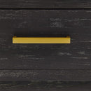 Hercules Black Wooden Side Table by Lavishway | Bedside Tables-25372