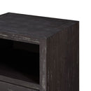 Hercules Black Wooden Side Table by Lavishway | Bedside Tables-25370