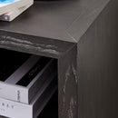 Hercules Black Wooden Side Table by Lavishway | Bedside Tables-25368