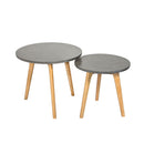 Hex Concrete Effect Top Nest Of 2 Tables by Lavishway | Nest of Tables-28515