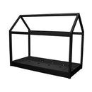 Hickory Platform Top House Single Bed by Lavishway | Wooden Beds-35485