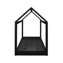 Hickory Platform Top House Single Bed by Lavishway | Wooden Beds-35487