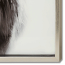 Highland Cow Glass White & Silver Wall Art by Lavishway | Art Gallery-51235