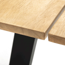 Hockley Oak Finish Wooden Dining Table by Lavishway | Dining Tables-20148